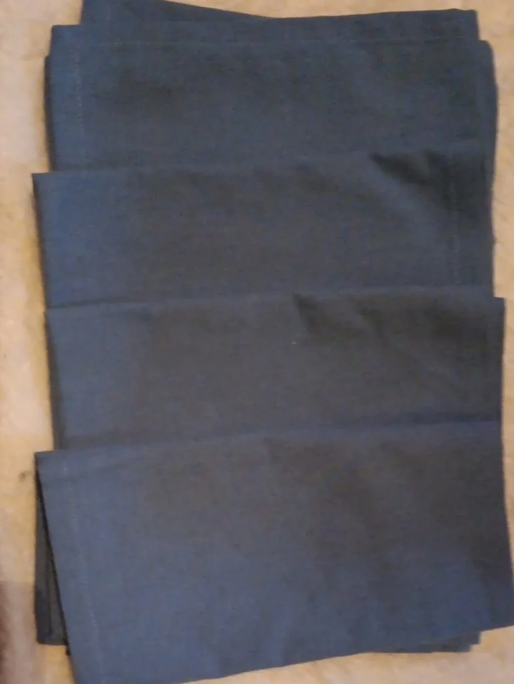 Purple Essence - 4 Blue Cotton Table Napkins